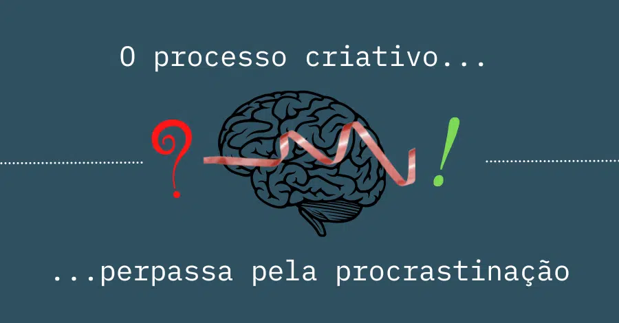 O processo criativo perpassa pela procrastinação 